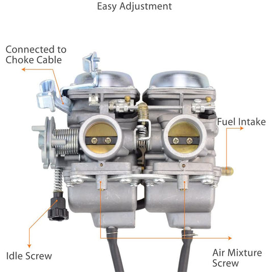 GOOFIT Twin Carburetor double cylinder Replacement For Carb Chamber 250cc Rebel CMX 250cc CMX250 CA250