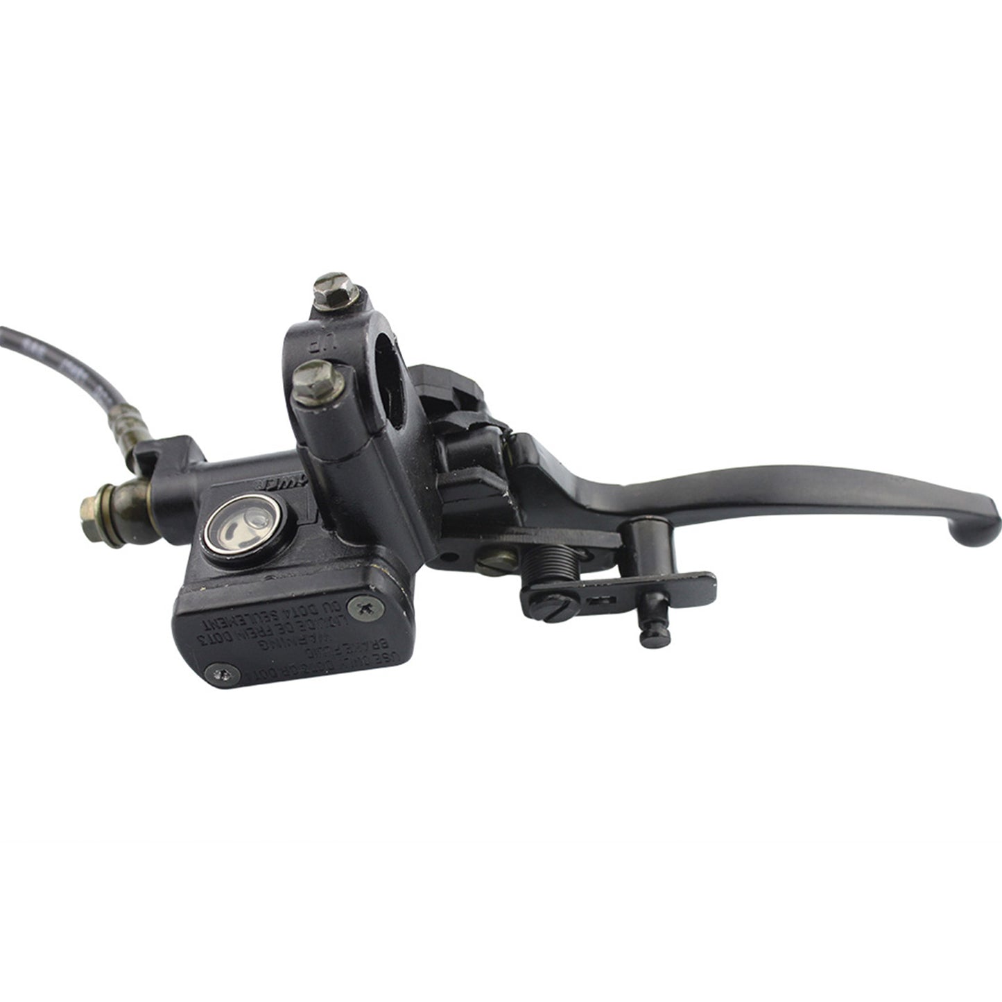 GOOFIT Left Hydraulic Brake Master Cylinder Caliper With Brake Pads Replacement For Chinese 50cc 70cc 90cc 110cc 125cc 150cc 200cc 250cc Taotao Sunl A