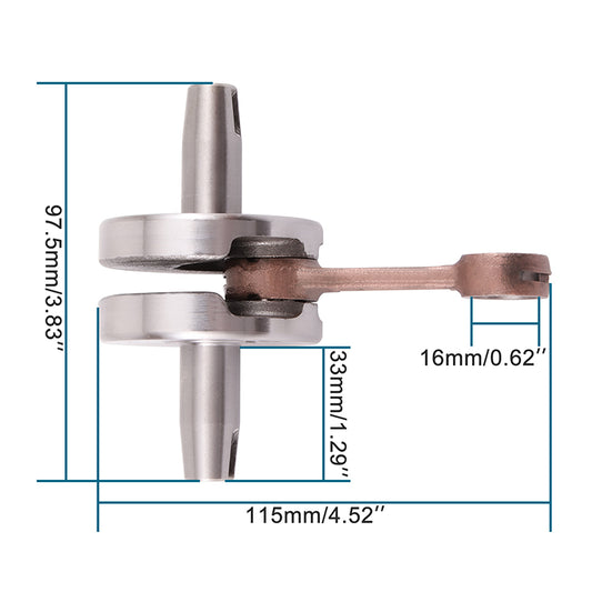 GOOFIT Crankshaft Connecting Rod Replacement for 2-stroke 47cc 49cc Pocket Bike