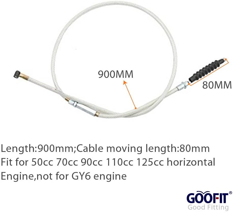 GOOFIT 35.43" Clutch Cable Replacement for 50cc 70cc 90cc 110cc 125cc Dirt Bike