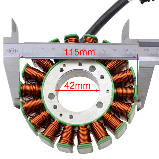 GOOFIT 18 Coil 3 Wire Magneto Stator Coil Ignition Generator Replacement For YZF R1 2002-2003