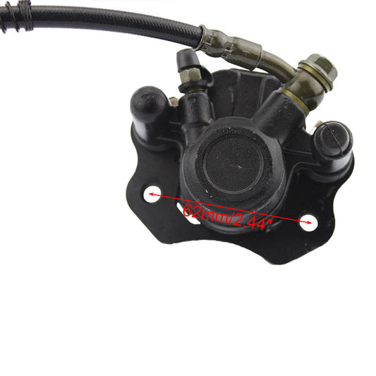 GOOFIT Left Hydraulic Brake Master Cylinder Caliper With Brake Pads Replacement For Chinese 50cc 70cc 90cc 110cc 125cc 150cc 200cc 250cc Taotao Sunl A
