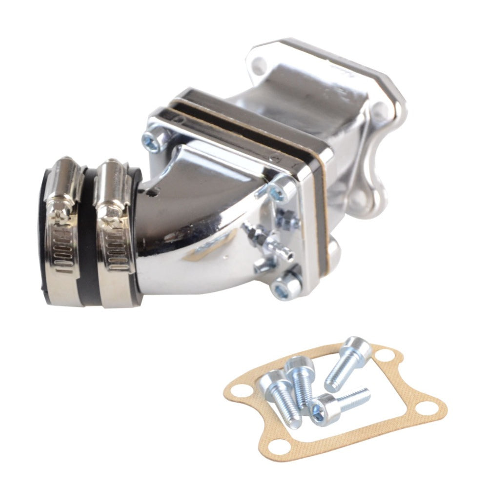 GOOFIT 32mm 2 Stroke Intake Manifold Pipe Adapter Gasket Set Replacement for Jog DIO 50 ZX SE50 SK50 SA50 Elite Scooter