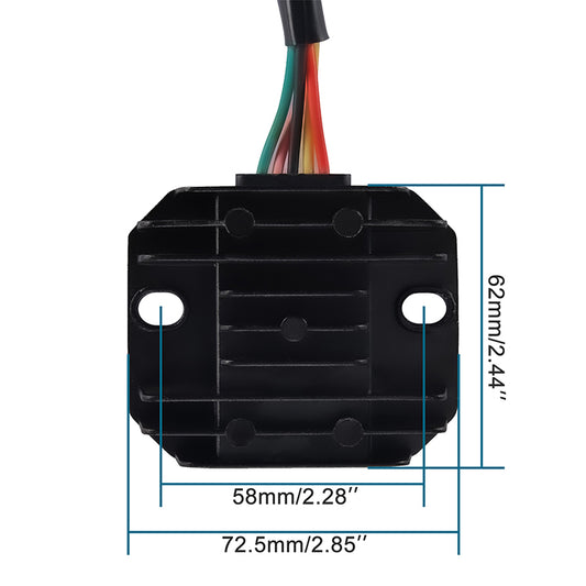 GOOFIT 12V 5 Wire Regulator Rectifier Replacement For 125cc 150cc 200cc 250cc ATV Dirt Bike Go Kart