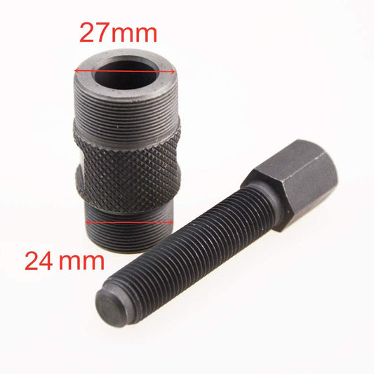 GOOFIT 3 Pcs Set Stator Removal Kit Clutch Tool Double-head Repair Tools Magneto Pull Code 24mm/27mm Holder Replacement For Chinese Scooter Parts Pit