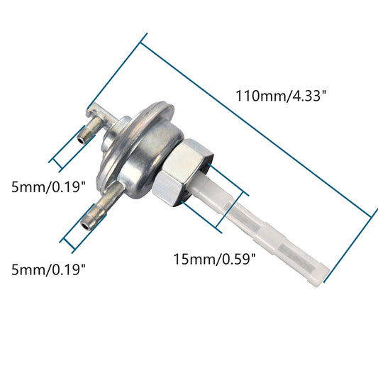 GOOFIT Fuel Pump Valve Petcock Filter Low-tension Switch Replacement for GY6 50cc-150cc ATV Go Kart Moped Scooter