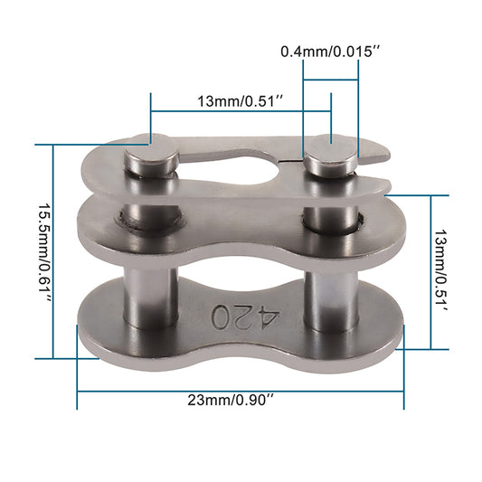 GOOFIT 1 Pcs 420 Chain Master Link Replacement For ATV Dirt Bike Go Kart