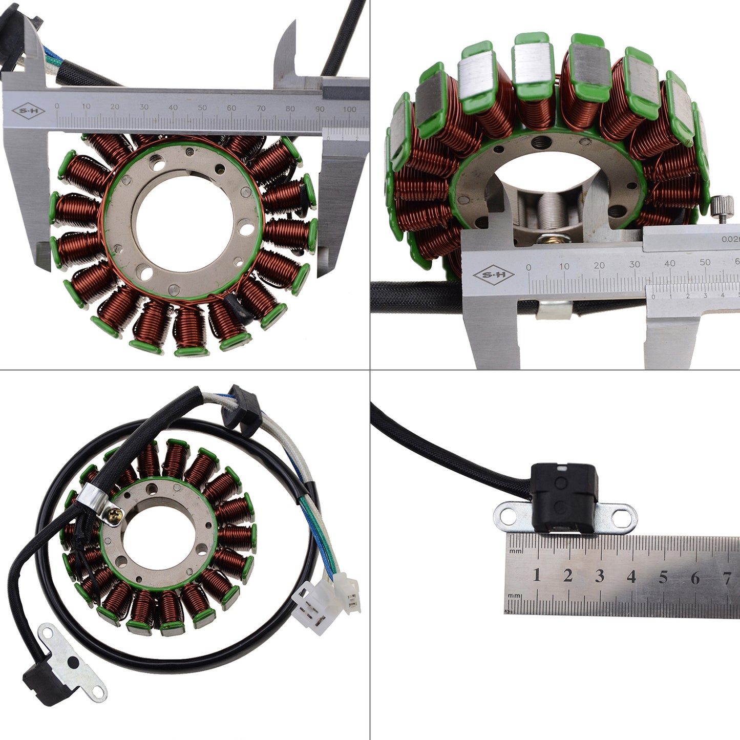 GOOFIT 18 Coil 5 Wire Magneto Stator Coil Ignition Generator Replacement For TTR250