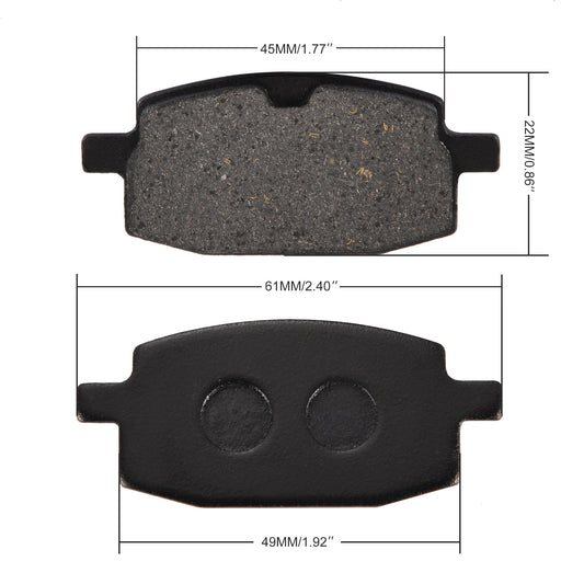 GOOFIT Front Disc Brake Pads Replacement For GY6 49cc 50cc Moped Scooter Parts