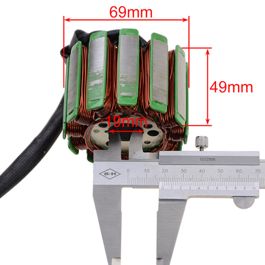 GOOFIT 18 Coil 3 Wire Magneto Stator Coil Ignition Generator Replacement For YZF R1 2004-2008