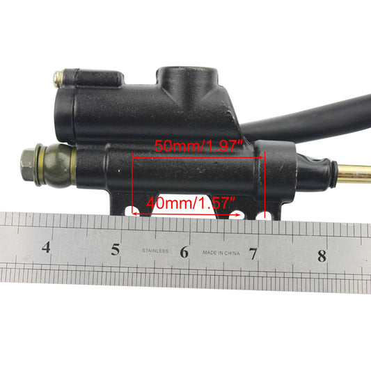 GOOFIT Rear Foot Disc Brake Master Cylinder Assembly With Brake Pads Replacement For 50cc 70cc 90cc 110cc 125cc ATV Dirt Bike