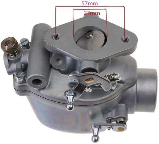 GOOFIT 27mm Carburetor with Gaskets Replacement for 8N 9N 2N TSX33 TSX241A TSX241B TSX241C 13876 0-13876 8N9510C B3NN9510A Silver