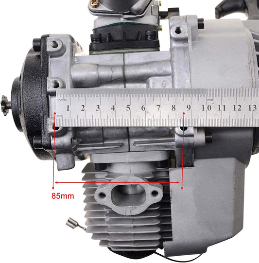 GOOFIT Complete 2 Stroke 49CC Engine with Pull Starter Carburetor Handle Bar Cylinder Block Throttle Cable Air Filter Replacement For Mini Dirt Bike P