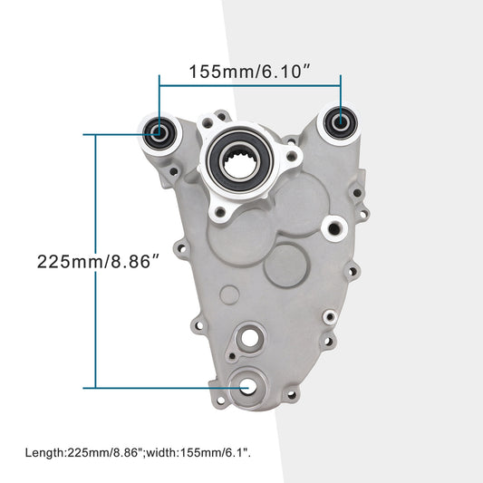 GOOFIT Motorcycle Crankcase Cover with matching gasket Replacement for GY6 Scooter