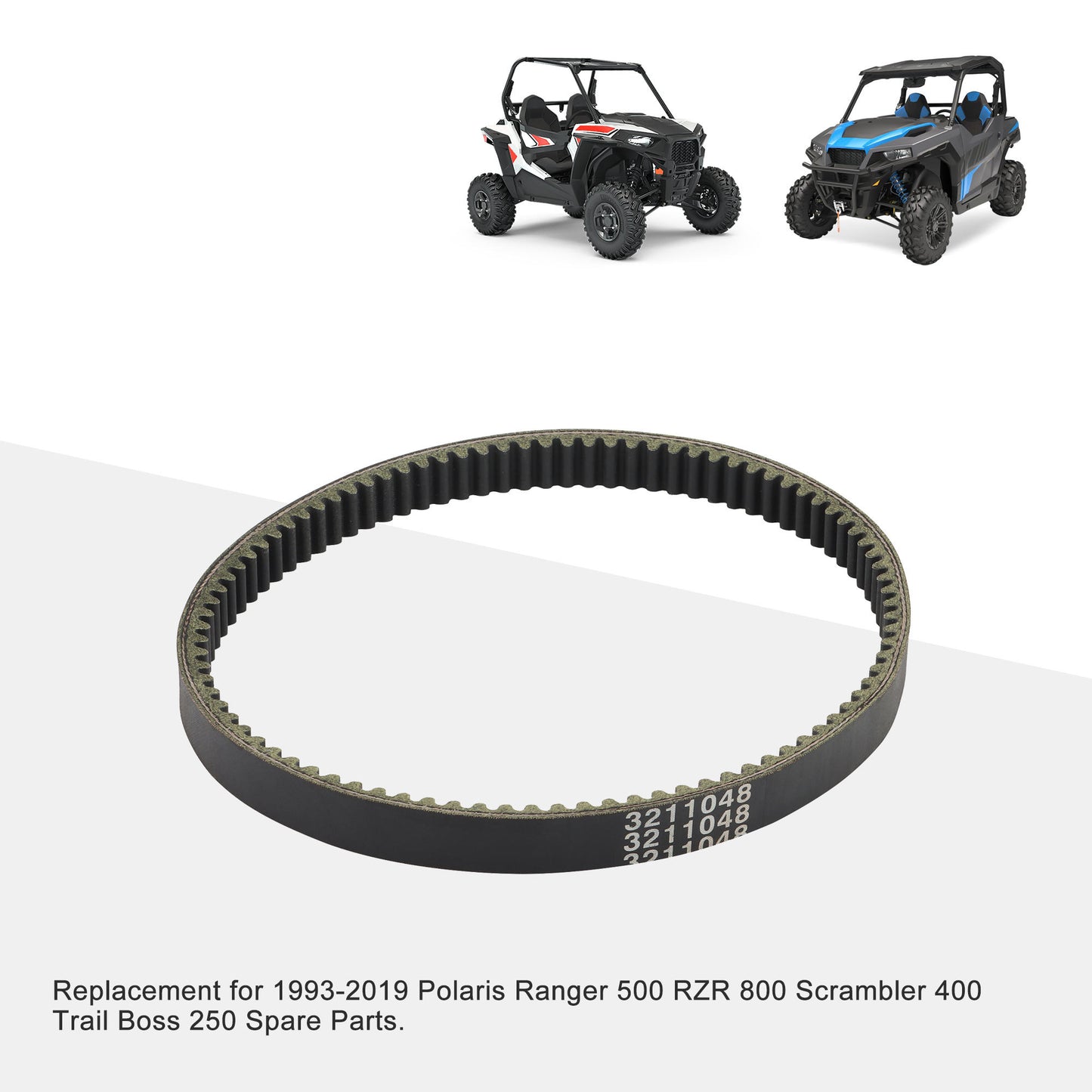 GOOFIT Motorcycle Drive Belt Replacement for 1993-2019 Polaris Ranger 500 RZR 800 Scrambler 400 Trail Boss 250 Spare Parts