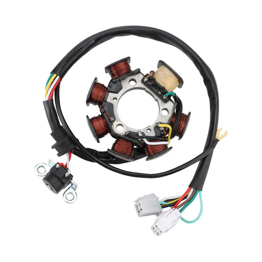 GOOFIT Motorcycle Stator Coil Replacement for 5HP-85510-10-00 5HP-H5510-10-00 TT-R125E 2003-2009 TT-R125L 2003-2008 TT-R125lE 2014-2017