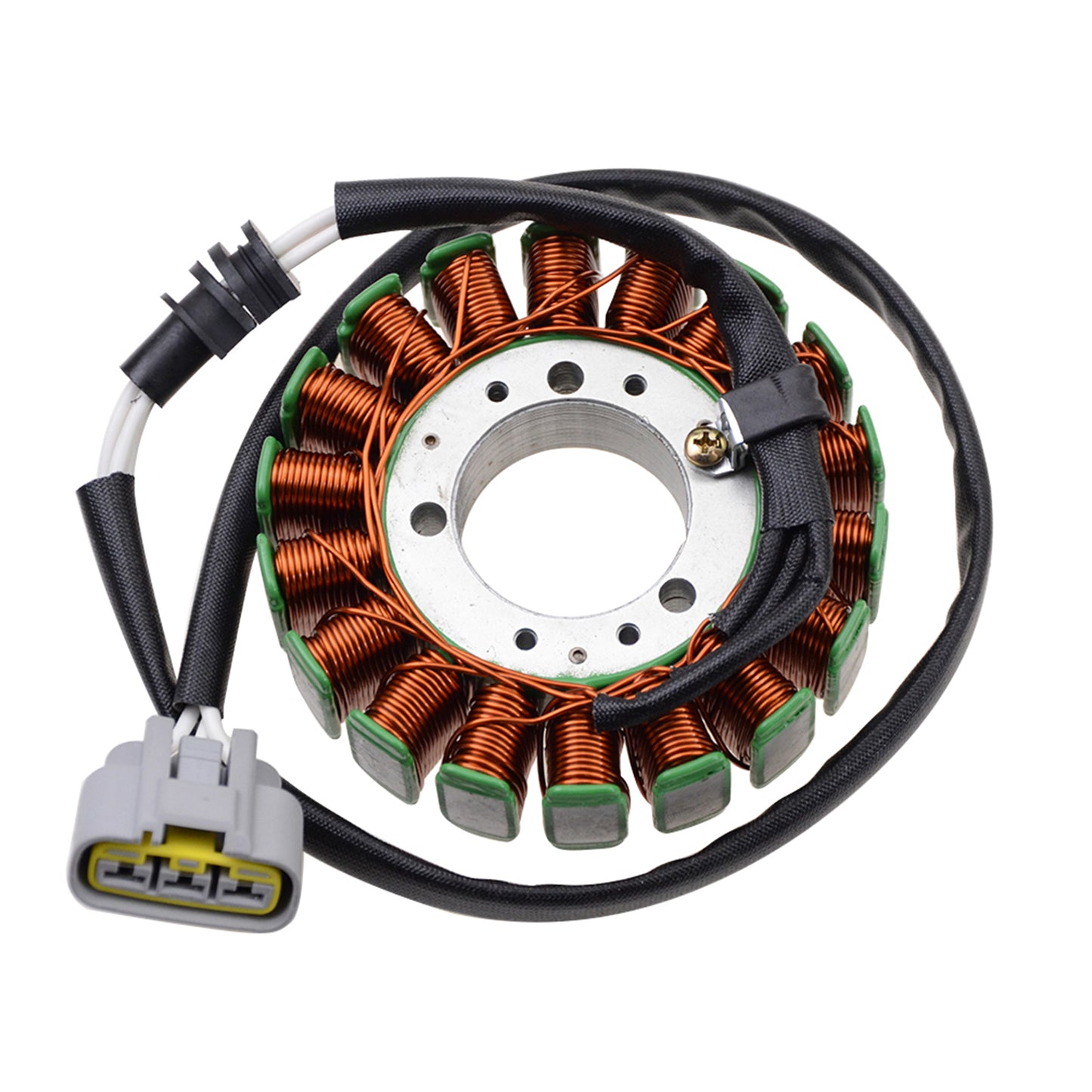GOOFIT 18 Coil 3 Wire Magneto Stator Coil Ignition Generator Replacement For YZF R1 2002-2003