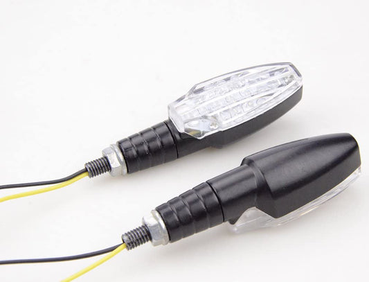 GOOFIT Motorcycle Black Cover Integrated LED Indiacator Turn Signal light Replacement For Bike Scooter ATV