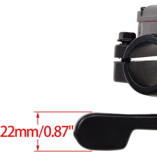 GOOFIT 7/8" 22mm Thumb Throttle Control Lever with Rubber Sleeve Replacement for 110cc 125cc 150cc 200cc 250cc Taotao ATV 4 Wheeler Quad Dirt Pit Bike