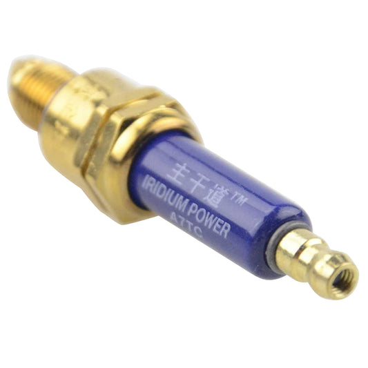 GOOFIT 10 Pcs Motorcycle A7TC Spark Plug with 3 Electrode Replacement For GY6 50cc 70cc 90cc 110cc 125cc 150cc Moped Scooter ATV Quad Dirt Bike