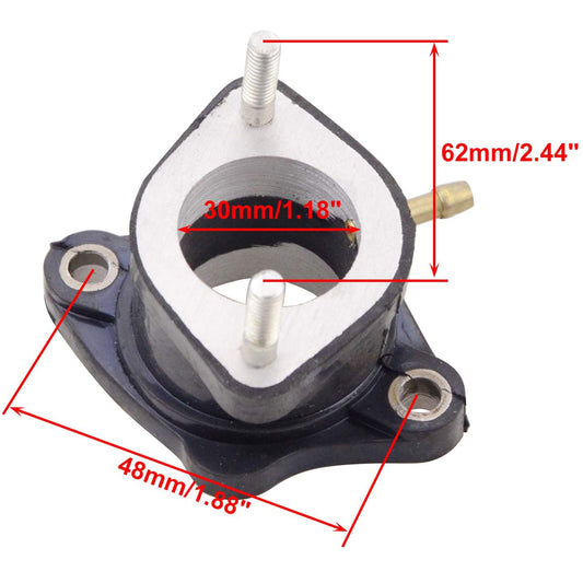 GOOFIT 30mm Intake Manifold Pipe Replacement For CG 250cc ATV Dirt Bike Go Kart