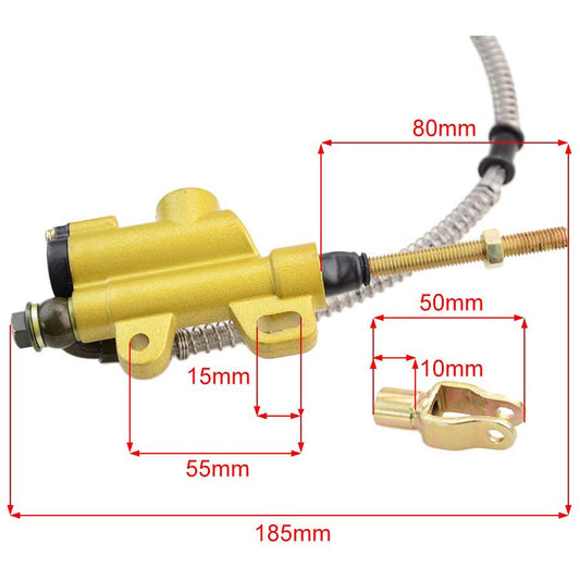 GOOFIT Foot Brake Assembly Replacement For 110cc 125cc Apollo Dirt Bike ATV Quad