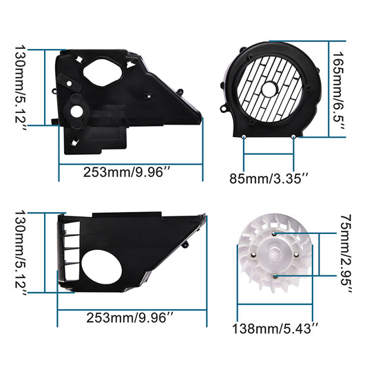GOOFIT Air Director Assy Replacement For GY6 150cc ATV Go Kart Moped Scooter