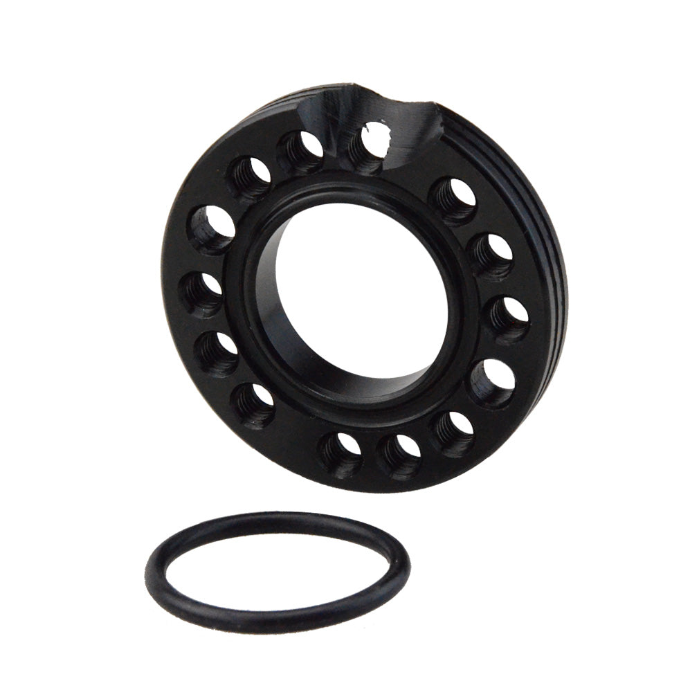 GOOFIT Black 28mm Carburetor Spacer Adapater Intake Manifold Spinner Plate Replacement For 50cc 70cc 90cc 125cc Sunl Taotao NST Roketa ATV Monkey Dax