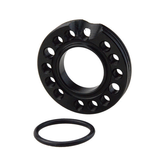 GOOFIT Black 28mm Carburetor Spacer Adapater Intake Manifold Spinner Plate Replacement For 50cc 70cc 90cc 125cc Sunl Taotao NST Roketa ATV Monkey Dax