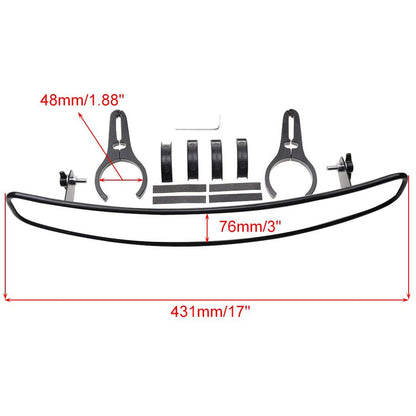 GOOFIT Rearview Mirror Moto Handlebar 50mm with Adapter Replacement For RZR 800 1000 S 900 XP 1000 Talon Off-Road Motocross Black