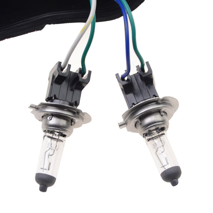 GOOFIT Motorcycle Headlight S2 12V 35W Lamp Light Fairing Headlight Replacement For Motorcycles Dirt Bike Pit Bike White