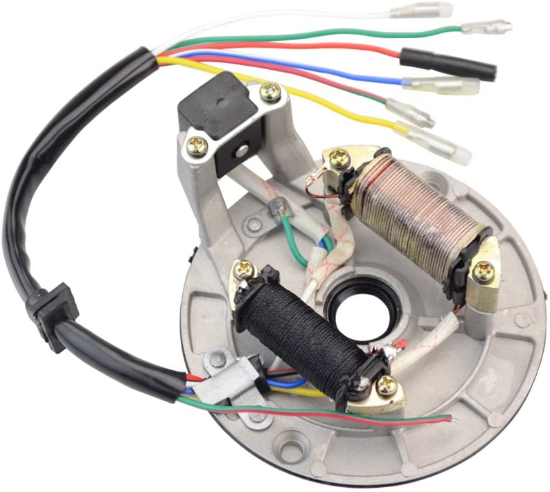 GOOFIT 2 Coil Magneto Stator Replacement for 50cc 70cc 90cc 110cc 125cc Taotao Kazuma SSR Baja Kick Start Dirt Bike ATV