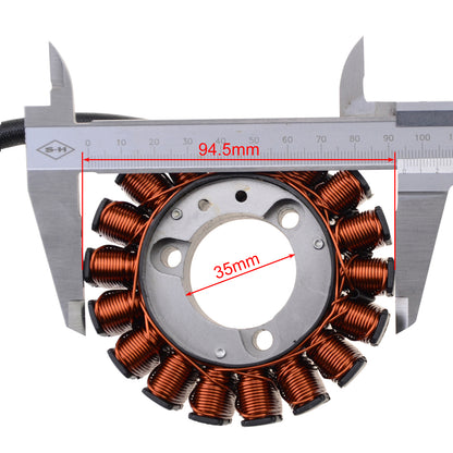 GOOFIT 18 Coil 7 Wires Motorcycle Magneto Stator Coil Ignition Generator Engine Accessories Replacement for CB400 1999-2006