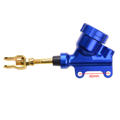 GOOFIT 41mm Blue Rear Foot Brake Master Cylinder Hydraulic Brake Pump Replacement For Dirt Bike Pit Qua ATV
