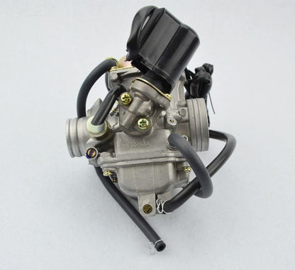 GOOFIT PD24J 24mm Carburetor with Intake Manifold Pipe Replacement For GY6 125cc 150cc ATV Scooter