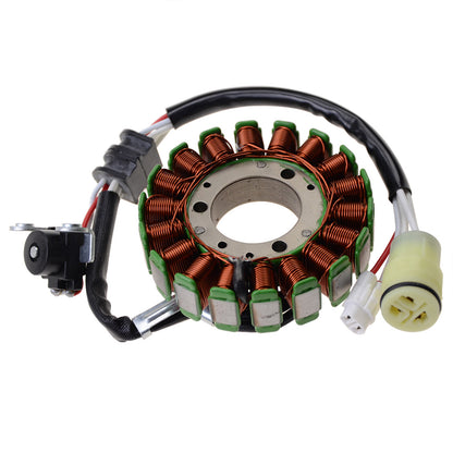 GOOFIT 18 Coil 5 Wires Motorcycle Magneto Stator Coil Ignition Generator Engine Accessories Replacement for YFZ450 YFZ450R Sport ATV 2009-2018
