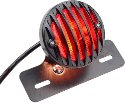 GOOFIT Vintage Motorcycle Refit Headlight Halley Style Halogen Red Tail Brake Light Lamps Replacement For ATV Scooter Bike