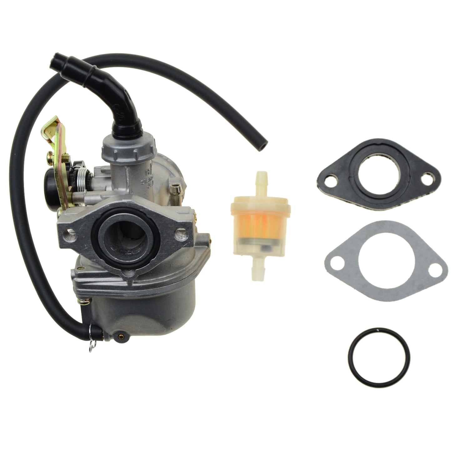 GOOFIT 19mm Carburetor With Oil Filter Gaskets Replacement For 90cc 110cc 125cc ATV Dirt Bike Go Kart