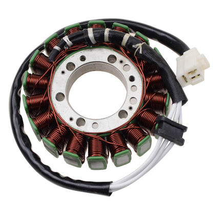 GOOFIT 18 Coil 3 Wire Magneto Stator Coil Ignition Generator Replacement For ER650 ER6N ER6F EX650 Ninja 650 2006-2011