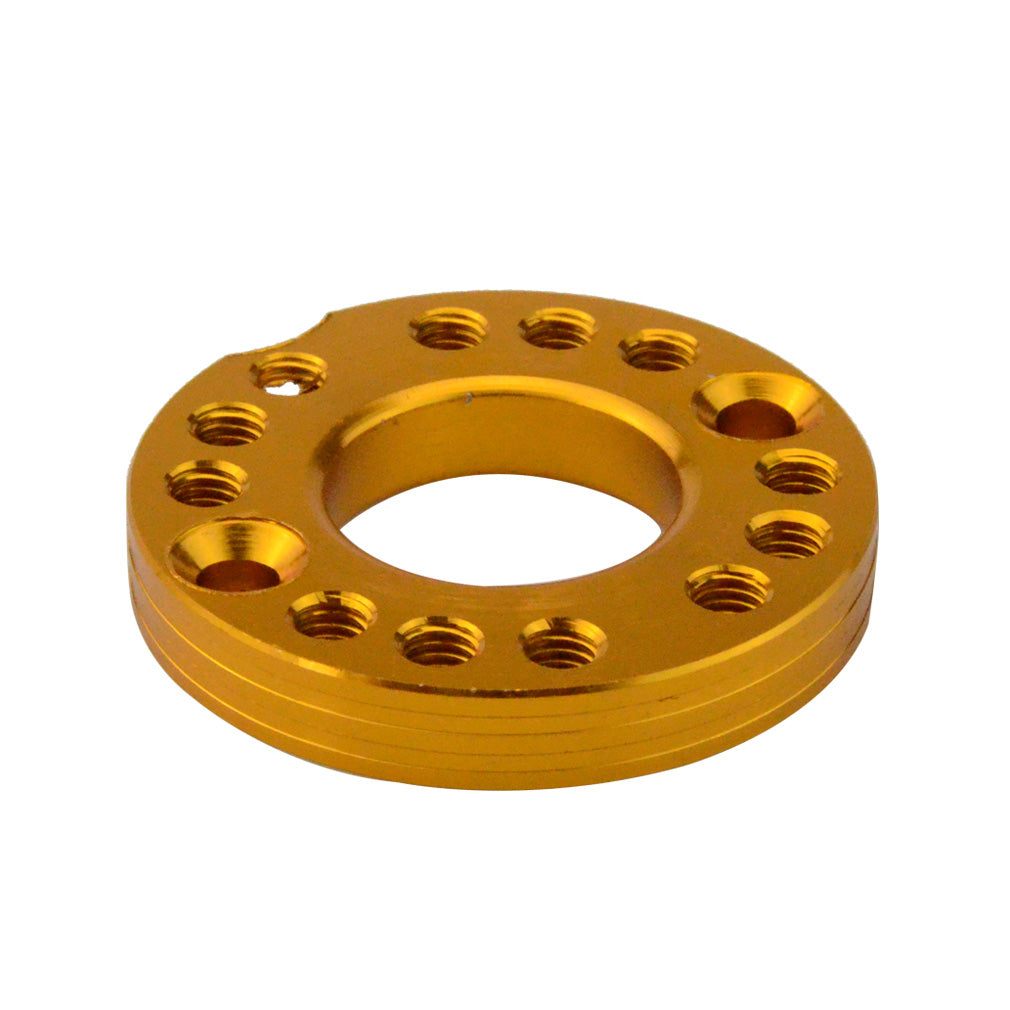GOOFIT Gold 28mm Carburetor Spacer Adapter Intake Manifold Spinner Plate Replacement For 50cc 70cc 90cc 125cc Sunl Taotao NST Roketa ATV Monkey Dax Qu