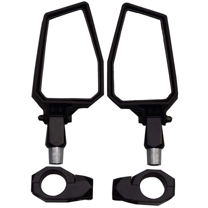 GOOFIT Rearview Mirror Motorcycle Handlebar 44mm 2 Pieces Replacement For UTV SxS RZR ATV Quad Bike Black