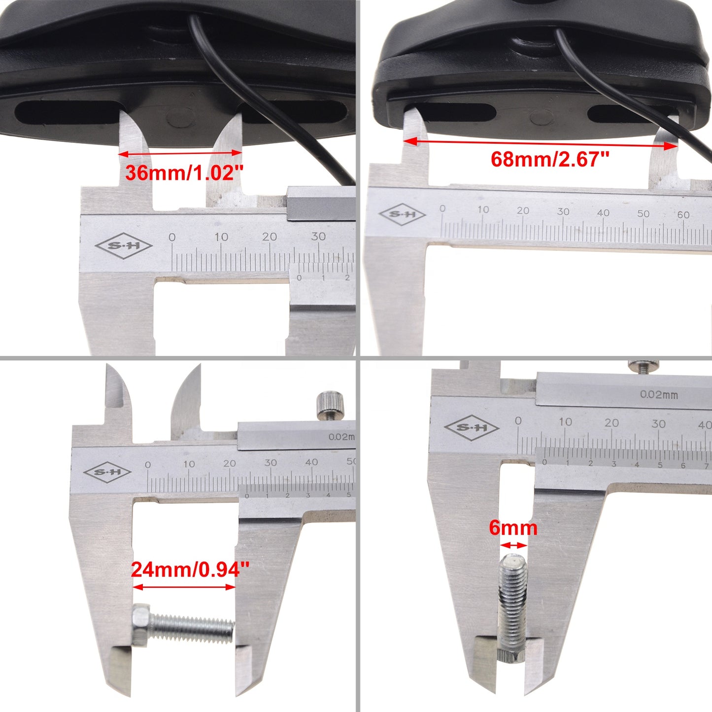 GOOFIT Motorcycle Rearview Side Mirror 1 Pair with LED Turn Signal Light Replacement for 50cc-250cc Moped Motorcycle Black