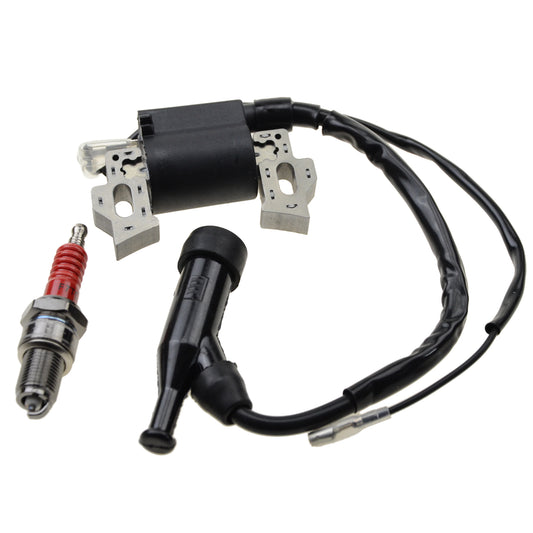 GOOFIT Ignition Coil with Spark Plug Replacement for Honda Lawn Mower Engine Gx110 Gx120 Gx140 Gx160 Gx200 5.5 HP 6.5 HP