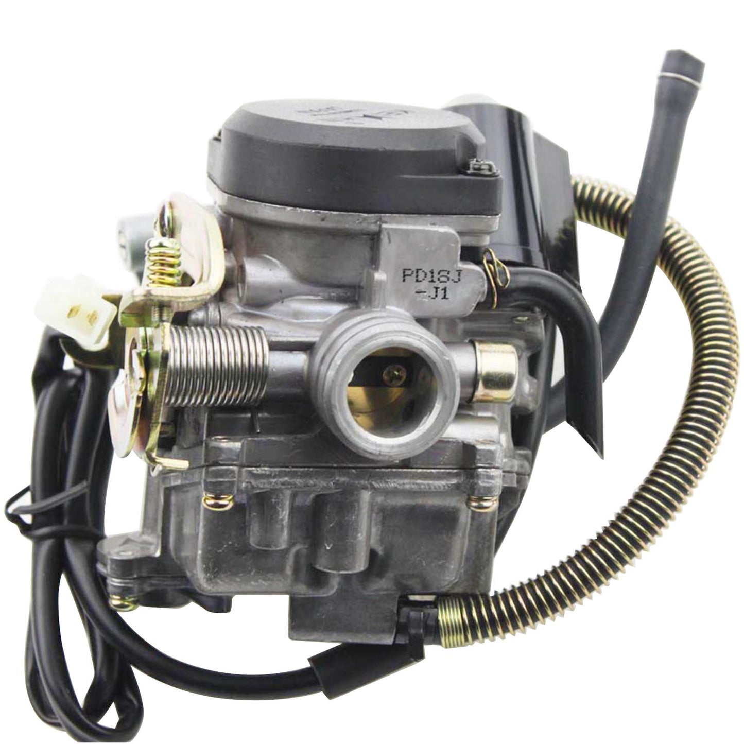 GOOFIT PD18 18mm Carb Carburetor with Accelerator Pump Replacement For Gy6 50cc 139qmb Scooters Mopeds