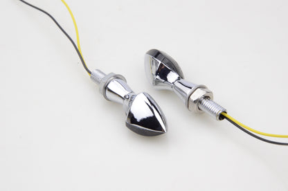 GOOFIT Motorcycle Black Cover LED Indicator Turn Signal light Bulb Replacement For ATV Bike Scooter