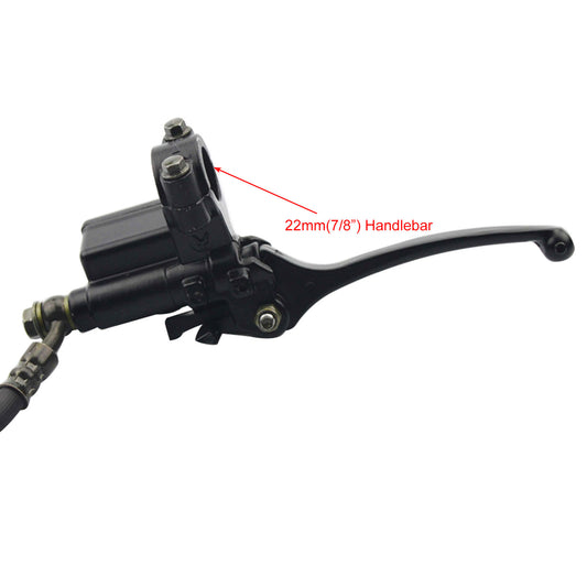 GOOFIT Front Disc Brake Master Cylinder Caliper Assembly With Brake Pads Replacement For 50cc 70cc 90cc 110cc 125cc 150cc Dirt Bike Pit Bike