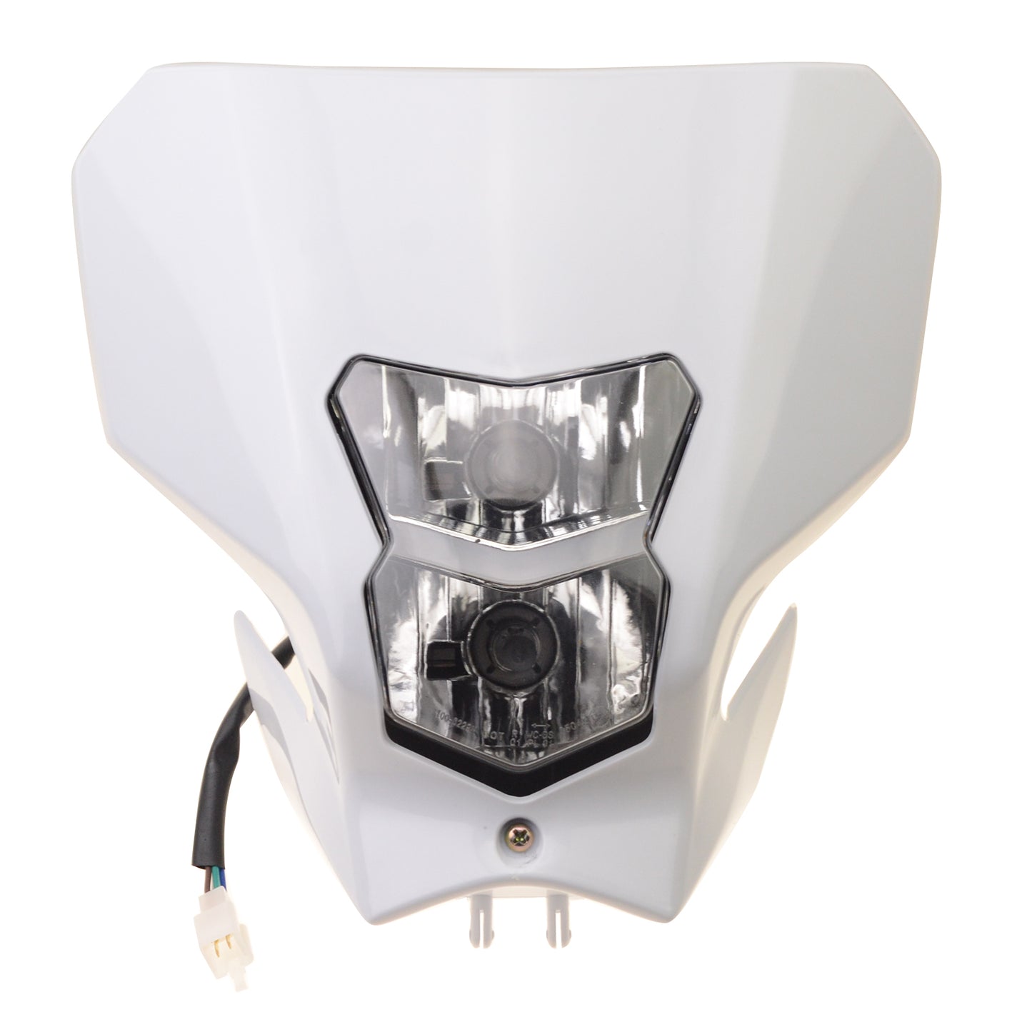 GOOFIT Motorcycle Headlight S2 12V 35W Lamp Light Fairing Headlight Replacement For Motorcycles Dirt Bike Pit Bike White