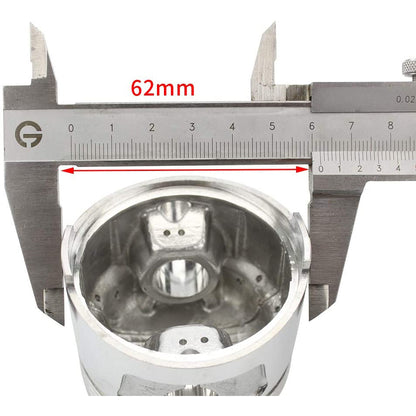 GOOFIT 62mm Piston Valve 15mm Pin Ring Spring Piece Set Kit Replacement For CG 150cc Vertical Engine ATV Go Kart Moped Scooter Dirt Bike