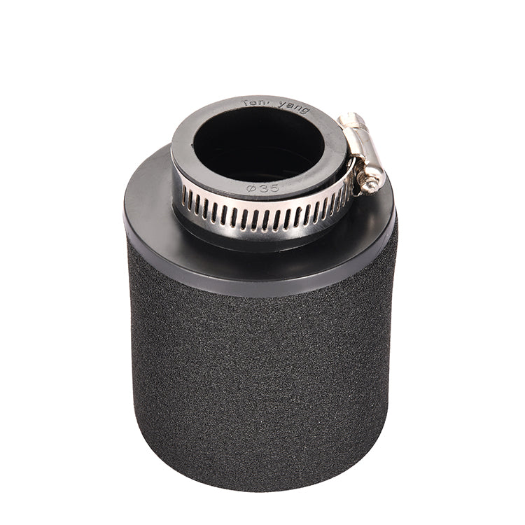 GOOFIT 35mm Straight Mouth Black Sponge Air Filter Replacement for ATV Quad Dirt Pit Bike Go Kart