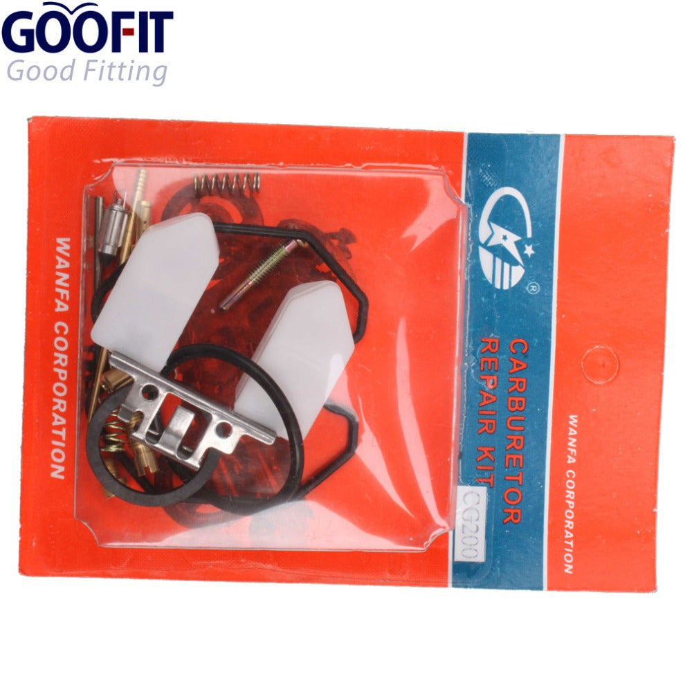 GOOFIT 27mm Carb Carburetor Rebuild Repair Kit Replacement For CG 200cc ATV